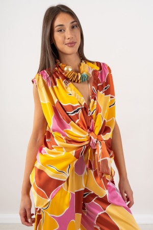 colored fantasy coriander sleeveless shirt 