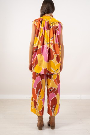 camicia smanicata coriandolo fantasia colorata  camicia smanicata coriandolo fantasia colorata  camicia smanicata coriandolo ...