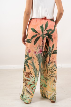 gepardhose mit Fantasie und Gürtel 