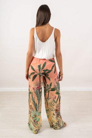 pantalon Cheetah avec fantaisie et ceinture 