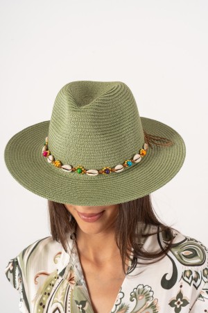 cappello eleonora in simil paglia con dettaglio conchiglie  cappello eleonora in simil paglia con dettaglio conchiglie  cappe...