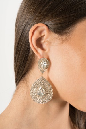 kiko Drop Earrings Rhinestone Semi Long Kiko Earrings Drop Rhinestone Semi Long Kiko Earrings Drop Rhinestone Semi Long