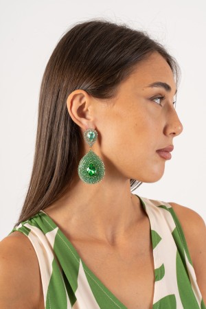 kiko Drop Pendientes Rhinestone semi larga Kiko Pendientes Drop Rhinestone Semi Long Kiko Pendientes Drop Rhinestone Semi Long