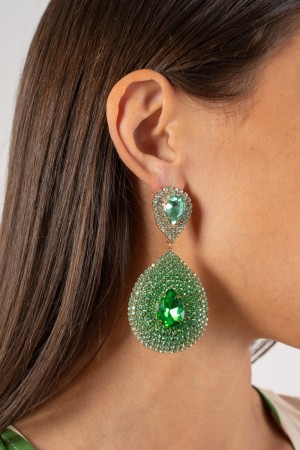 kiko Drop Pendientes Rhinestone semi larga Kiko Pendientes Drop Rhinestone Semi Long Kiko Pendientes Drop Rhinestone Semi Long