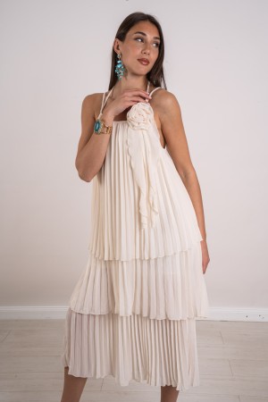 lUCREZIA LONG LUCREZIA Vestido largo vestido Lucrezia plisado vestido largo plisado Lucrezia