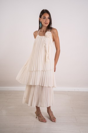 lUCREZIA LONG LUCREZIA Vestido largo vestido Lucrezia plisado vestido largo plisado Lucrezia