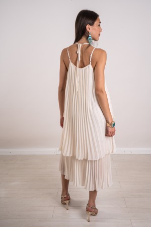 lUCREZIA LONG LUCREZIA Vestido largo vestido Lucrezia plisado vestido largo plisado Lucrezia