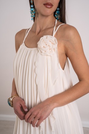 lUCREZIA LONG LUCREZIA Vestido largo vestido Lucrezia plisado vestido largo plisado Lucrezia