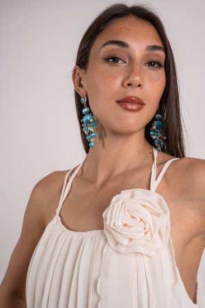 lUCREZIA LONG LUCREZIA Vestido largo vestido Lucrezia plisado vestido largo plisado Lucrezia