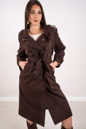 trench sole in Ecocamoscuscio Double chest Trench suny sole in Ecocamoscio Double chest Trench suny in Ecocamoscio double chest