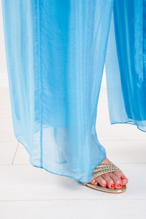 Coordinato Marocco con stampa floreale e pantalone tinta unita Coordinato Marocco con stampa floreale e pantalone tinta unita...