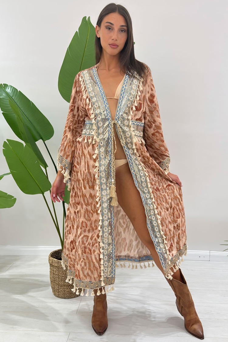 Cardigan Valeria lungo modello caftano Cardigan Valeria lungo modello caftano Cardigan Valeria lungo modello caftano