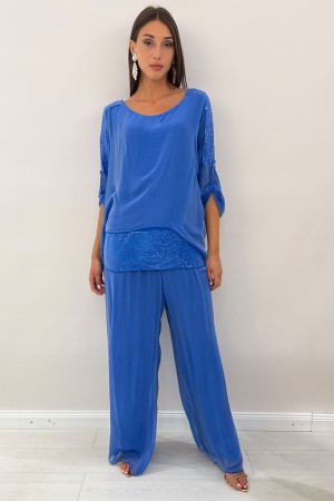 Isabel-koordinierte Hosen und Blusa-koordinierte Isabel-Hose und Blusa koordinierte Isabel Pantalone und Bluse
