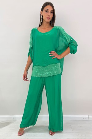 ISABEL Coordinated Pants and Blusa Coordinated Isabel Trousers and Blusa Coordinated Isabel Pantalone and Blouse