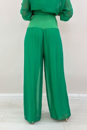 Amara coordinato Isabel pantalone e blusa in seta e viscosa Amara coordinato Isabel pantalone e blusa in seta e viscosa Amara...
