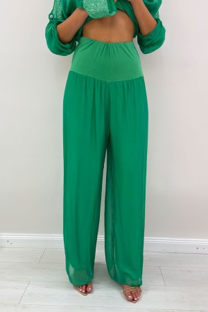 Amara coordinato Isabel pantalone e blusa in seta e viscosa Amara coordinato Isabel pantalone e blusa in seta e viscosa Amara...