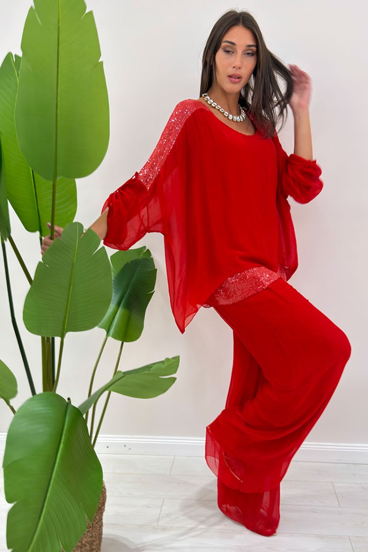 Isabel-koordinierte Hosen und Blusa-koordinierte Isabel-Hose und Blusa koordinierte Isabel Pantalone und Bluse