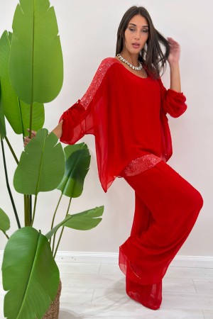 Isabel-koordinierte Hosen und Blusa-koordinierte Isabel-Hose und Blusa koordinierte Isabel Pantalone und Bluse