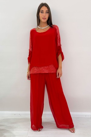 Pantalon coordonné Isabel et Blusa coordonné Isabel Pantalons et Blusa coordonné Isabel Pantalone et Blouse