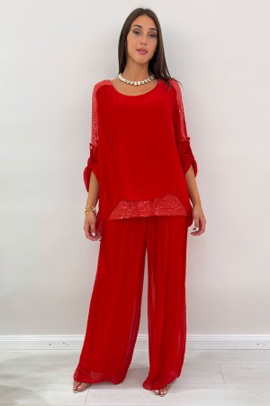 Isabel-koordinierte Hosen und Blusa-koordinierte Isabel-Hose und Blusa koordinierte Isabel Pantalone und Bluse