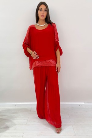 Pantalon coordonné Isabel et Blusa coordonné Isabel Pantalons et Blusa coordonné Isabel Pantalone et Blouse