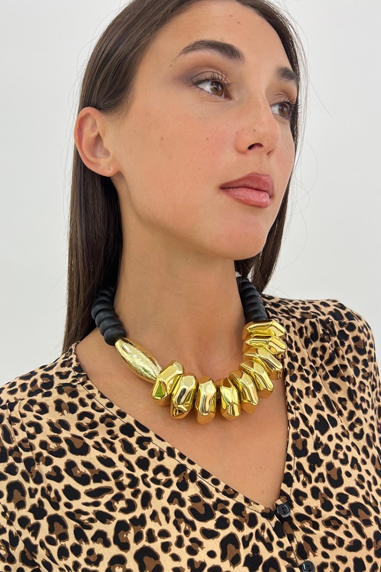Collana Ami con pietre oro Collana Ami con pietre oro Collana Ami con pietre oro