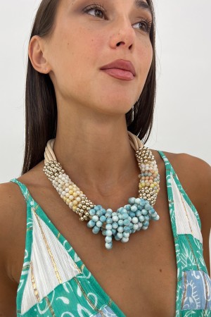 Collana brigitte multifilo con perle Collana brigitte multifilo con perle Collana brigitte multifilo con perle
