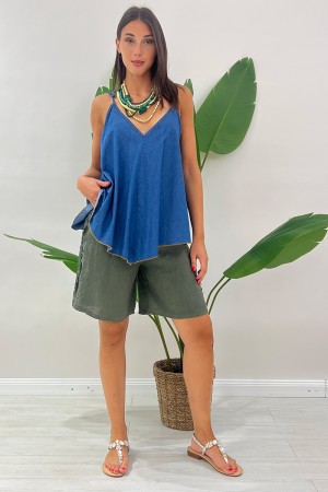 Canotta Elara in denim Canotta Elara in denim Canotta Elara in denim