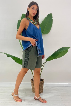 Canotta Elara in denim Canotta Elara in denim Canotta Elara in denim