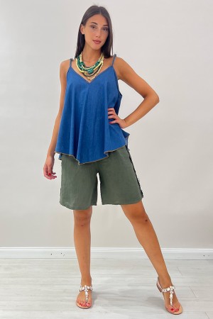 Canotta Elara in denim Canotta Elara in denim Canotta Elara in denim
