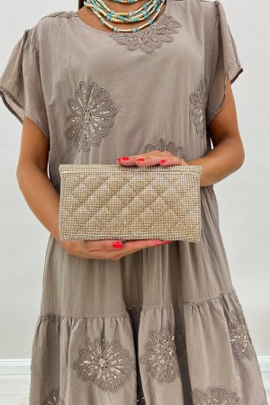 Nerina Clutchette mit Glitzer Brieftasche Verschlusskupplung Bag Nerina mit Glitzer Geldbörse Verschlusskupplung Bag Nerina mit 