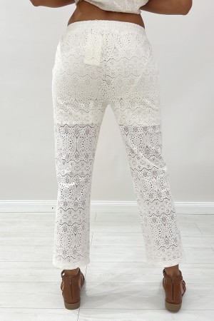 Pantalone Opal in pizzo traforato Pantalone Opal in pizzo traforato Pantalone Opal in pizzo traforato