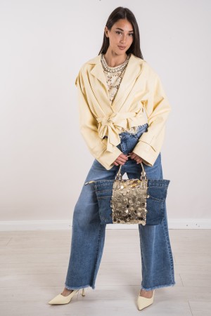 ines Ines in eco-leather with enclosure Ines Ines in eco-leather with enclosa jacket Ines in eco-leather with belt