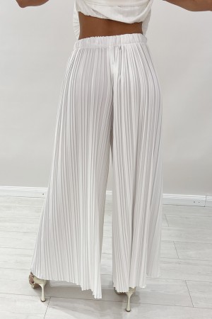 Coordinato Self plissettato blusa e pantalone Coordinato Self plissettato blusa e pantalone Coordinato Self plissettato blusa...