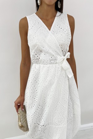 Lange erhabene Spitzenkleid St. Hahn mit Bogen im Leben langes Erhabenes Kleid in Spitze St. Hahn mit Bogen im Leben ...
