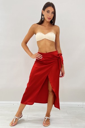 Falda larga Celine Modelo PARAO CON FIUCO LADO Falda larga Modelo Celine Pareo con FiCCO Lateral Falda larga Celin ... \ t.
