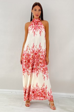 Nori suit with floral fantasy shortened with bow on the back and back Discovered nori suit with floral fantasy shortened c ...