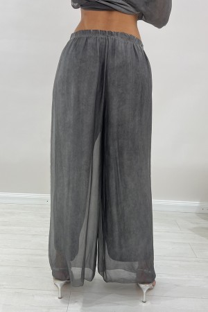 Coordinó seis blusa y pantalones con inserciones botánicas y lentejuelas coordinadas seis blusa y pantalones con inserciones bot