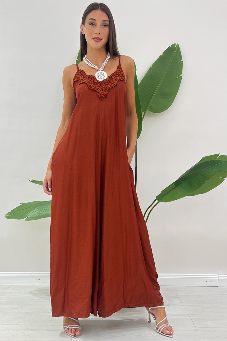 Amie-Anzug mit V-Ausschnitt-Spitzen-Overall amie mit V-Ausschnitt-Spitze-Overall Amie mit V-Ausschnitt in Spitze