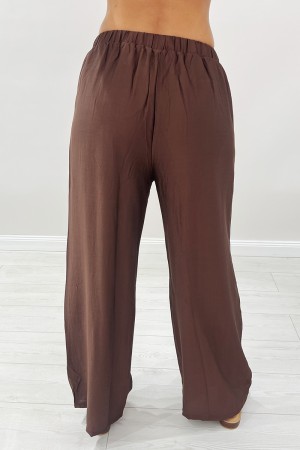 Coordinato Cleo canotta e pantalone con ricamo botanico Coordinato Cleo canotta e pantalone con ricamo botanico Coordinato Cl...