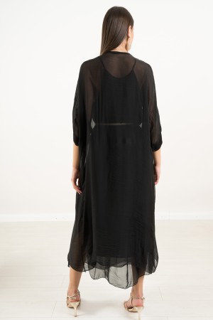 cardigan lungo angelica misto seta e viscosa manica tre quarti cardigan lungo angelica misto seta e viscosa manica tre quarti...
