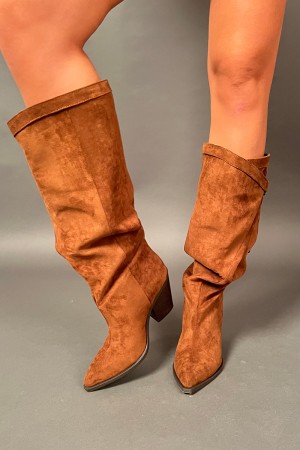 Stivale alto Wild texano in camoscio Stivale alto Wild texano in camoscio Stivale alto Wild texano in camoscio