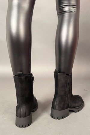 Niedriger Stiefel Zwillinge Amphibie mit Kontrastpunkt Niedrigstiefel Zwillinge Amphibianer mit Kontrastspitze Boot Niedrig Zwil