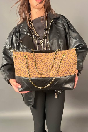 Sac OLGA avec effet en daim à la chaîne Effect Sac OLGA avec effet en daim à manches à la chaîne Sac OLGA avec... 