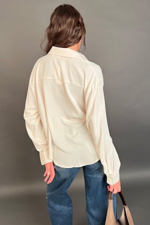 Blusa Nicla morbida asimmetrica drappeggiata sul davanti Blusa Nicla morbida asimmetrica drappeggiata sul davanti Blusa Nicla...