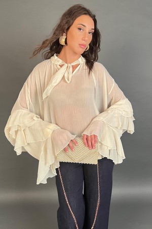 Blouse Diana with Chiffon and Breaks Blouse Diana with Chiffon and Breaks Blouse Diana with Chiffon and Breaks