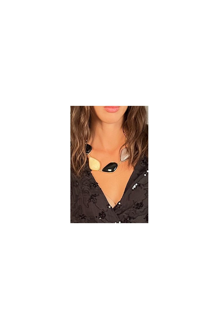 Collier Créwneck avec différentes formes Collier à col rond avec différentes formes Collier rond coulée avec différentes formes