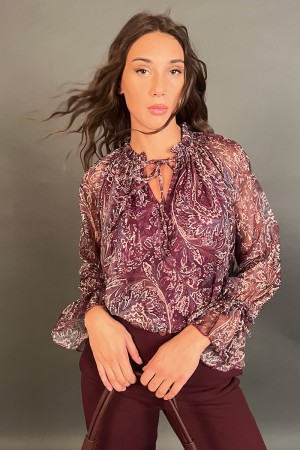 Bluse Leila mit Fantasy-Chemisierer Bluse Leila mit Fantasy-Chemisierer Bluse Leila mit Fantasy-Chemisierer