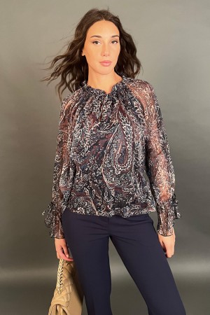 Bluse Leila mit Fantasy-Chemisierer Bluse Leila mit Fantasy-Chemisierer Bluse Leila mit Fantasy-Chemisierer