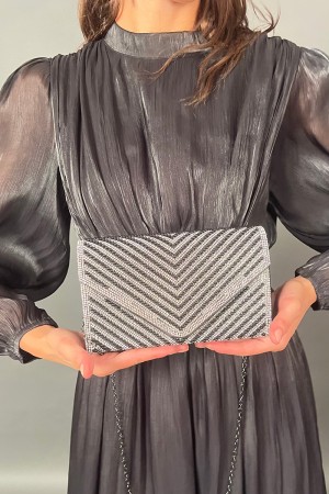 Pochette mia con strass e tracolla Pochette mia con strass e tracolla Pochette mia con strass e tracolla